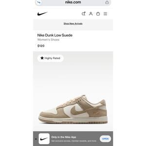 Nike dunk low suede New in box